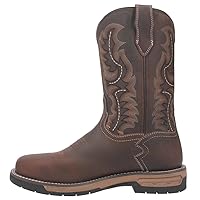 Laredo Mens Stringfellow 11 Inch Waterproof Steel Toe Work Safety Shoes Casual - Brown