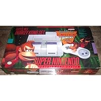 Super Nintendo SNES System - Video Game Console - Donkey Kong Bundle