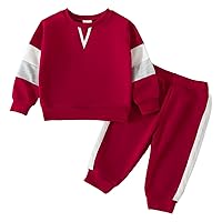 Winter Outfits for Boys 8 Years Old Toddler Kids Baby Boys Girls Long Sleeve Tops And Pants Child Kids 2PCS Fall