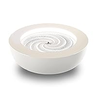 Homedics Drift Sandscape, Kinetic Sand, Perpetual Motion Machine, Zen Garden, Meditation Accessories, Decorative Sandscape, Bluetooth, iOS, Android, by Homedics (21 Inch (Large), Cream)