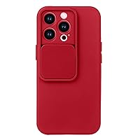 ZIFENGX- Liquide Silicone Case for iPhone 15Pro Max/15 Pro/15 Plus/15, with Camera Lens Cover Protect Supports Wireless Charging (15 Pro Max,Red)