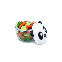 melii Animal Snack Containers with lids - Food Storage for Toddlers and Kids - Panda