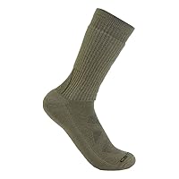 Carhatt MenS Midweight Merino Wool Blend Uniform Crew Sock