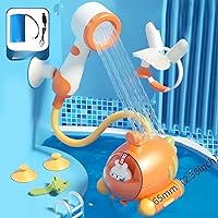 ベビーバスおもちゃ、シャワースプレー、子供用水遊び電動潜水艦シャワーヘッド、男の子、女の子、幼児用ウォータースプレーシャワー(標準バージョン)。