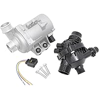 AIP Electronics Complete New Electric Engine Water Pump Thermostat Kit Compatible With BMW X3 Z4 1 3 5 Series 11517563183 11517586925 11510392553 11517546994 11517586924 Oem Fit Kit-1512
