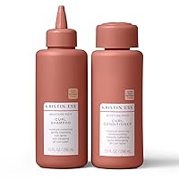 Kristin Ess Hair Curl Shea Butter Shampoo and Conditioner Set for Curly Hair Bounce + Shine - Anti Frizz Moisture Shampoo + Deep Conditioner - Clean + Vegan Curly Hair Product for All Curls 2A-4C