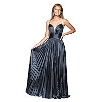 Prom Dress Long A Line Formal Dresses Satin Maxi Gown for Women KY034