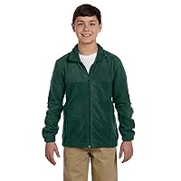 Youth Full-Zipper Polyester Fleece Pullover