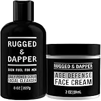 Daily Power Scrub Facial Cleanser and Age Defense Face Cream Bundle