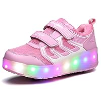 Child Roller Skates LED Sport Sneakers Rechargeable Roller Shoes for Boys Girls