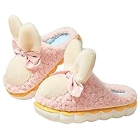 Animal slippers for Women Cute bunny slippers Soft fuzzy house cotton slippers Cozy winter indoor slippers