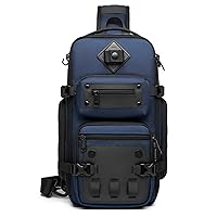 Sling Bag Tactical Sling Backpack Anti Theft Shoulder Crossbody Bag Water Resistant Travel Bag for 12.9 Inch Ipad