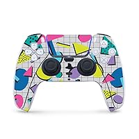 MightySkins Gaming Skin for PS5 / Playstation 5 Controller - Awesome 80s | Protective Viny wrap | Easy to Apply and Change Style | Made in The USA
