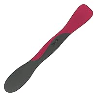 Tovolo Tool for Kitchen Meal Prep to Scoop Spread Slice and Scrape - Charcoal & Viva Magenta, Small