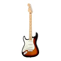 Fender Player Stratocaster SSS Electric Guitar, with 2-Year Warranty, 3-Color Sunburst, Maple Fingerboard, Left-Handed