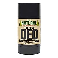 Sam’s Natural Deodorant - Tobacco - Aluminum Free DEO - No phthalates, parabens, sulfates, or dyes - Made in New Hampshire - For Men, Women, Unisex - Vegan, Cruelty Free - 3 oz