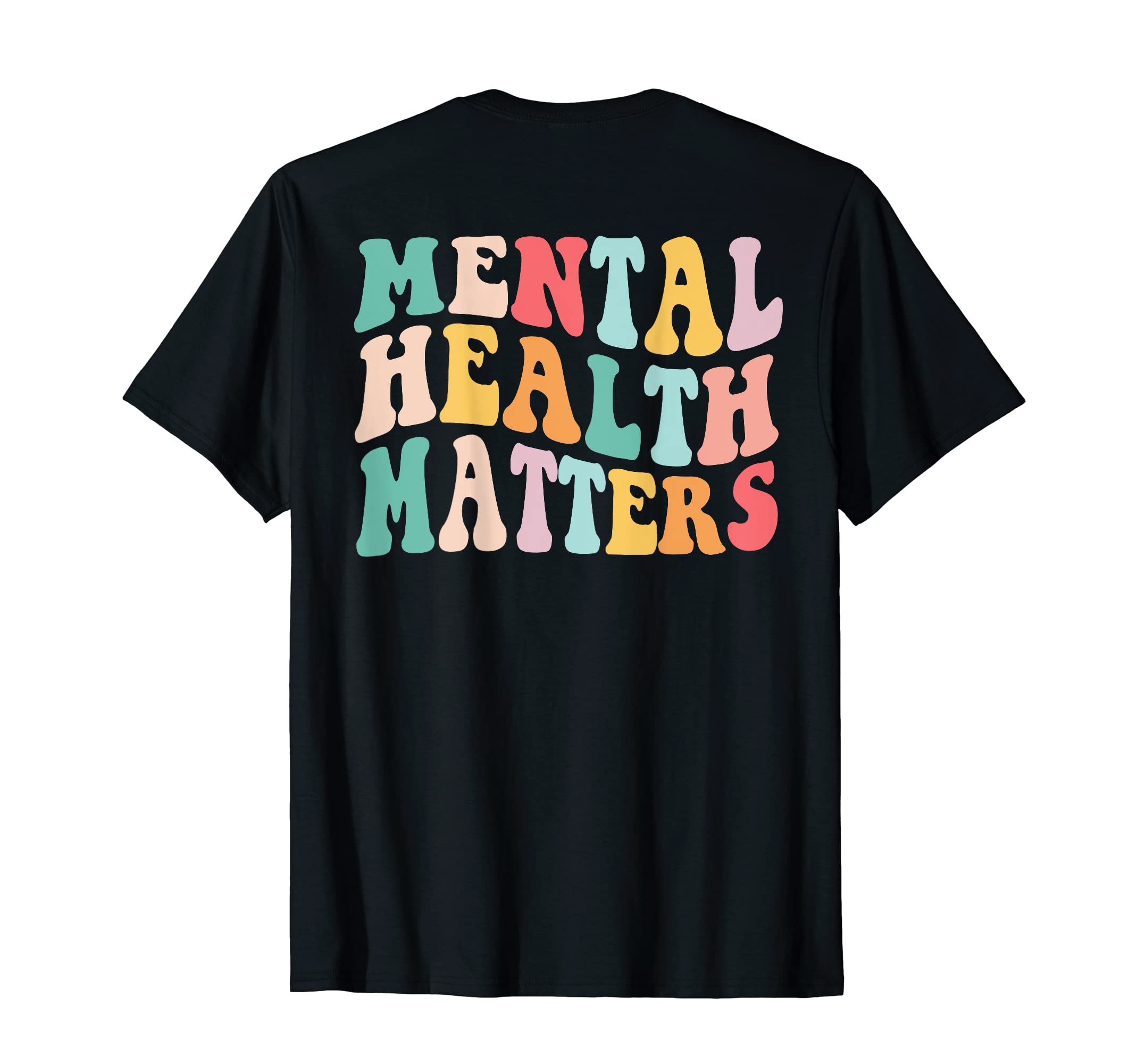 Mens Women Kids Mental Health Matters 2 Sided Awareness T-Shirt