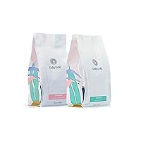 Colé Colé Handpicked Gourmet Coffee Beans, Barahona Medium Roast and Juncalito Dark Roast Dominican Republic Coffee, Roasted in Minneapolis (500 gms) Pack of 2