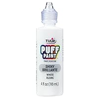 Tulip Acrylic Fabric Paint, 4 Fl Oz (Pack of 1), Slick White (Packaging may vary)