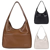Shoulder Bag for Women Oversized Leather Tote Bag Large Capacity Work Pu Leather Bucket Purse And