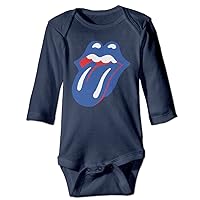 Infant Rolling Stone Blue and Lonesome Unisex Baby Onesie Babysuit Long-Sleeve Navy 12 Months
