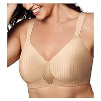 Playtex Women's Perfectly Smooth Full-Coverage Wireless T-Shirt Bra for Full Figures
