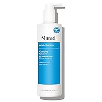 Murad Clarifying Facial Cleanser - Acne Control Salicylic Acid & Green Tea Extract Face Wash - Exfoliating Acne Skin Care Treatment Backed by Science (13.5 Fl Oz Jumbo)