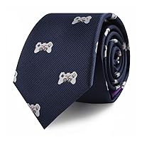 AUSCUFFLINKS Sports & Speciality Ties | Neckties for Men | Woven Skinny Neck Ties | Present for Work Colleague