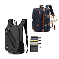 3 in 1 Computer Bag + Small Foldable Daypack 15L Hiking Backpack