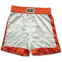 Rocky Balboa Costume Boxing Trunks White