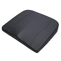 Car Seat Cushion, Comfort Memory Foam Car Cushions for Driving - Sciatica & Lower Back Pain Relief, Seat Cushion for Car Seat Driver, Office Chair, Wheelchair (Dark Black)