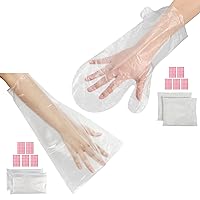 400pcs Paraffin Wax Bags for Hands and Feet, Segbeauty Plastic Paraffin Wax Mittens, thera-py Wax Refill Gloves Hand Heat SPA Bags, Paraffin Bath Mitts Covers for Wax treat-ment