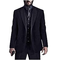 Mens Mr Wick Formal Business Wedding Party Wear 3 Piece Suit (Collection)