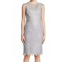 Adrianna Papell Women's Short Embroidered Dress