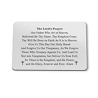 The Lord's Prayer Wallet Card Bible Verse Metal Card Religious Gifts for Christian Easter Prayer Gift Scripture Gifts Inspirational Gift for Daughter Son Friends Christmas Graduation Birthday Gifts