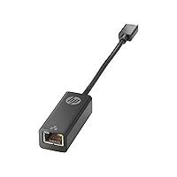 HP USB-C to RJ45 Adapter - No Localization (V7W66AA), Black