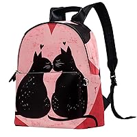 Travel Backpack,Work Backpack,Back Pack,Cats in Love and Heart,Backpack