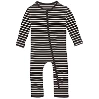KicKee Pants Print Coverall with Zipper, Super Soft Baby Clothes, Baby and Kid One Piece Sleepwear