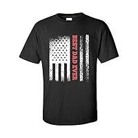 Men's Father's Day Patriotic Best Dad Ever Short Sleeve T-Shirt