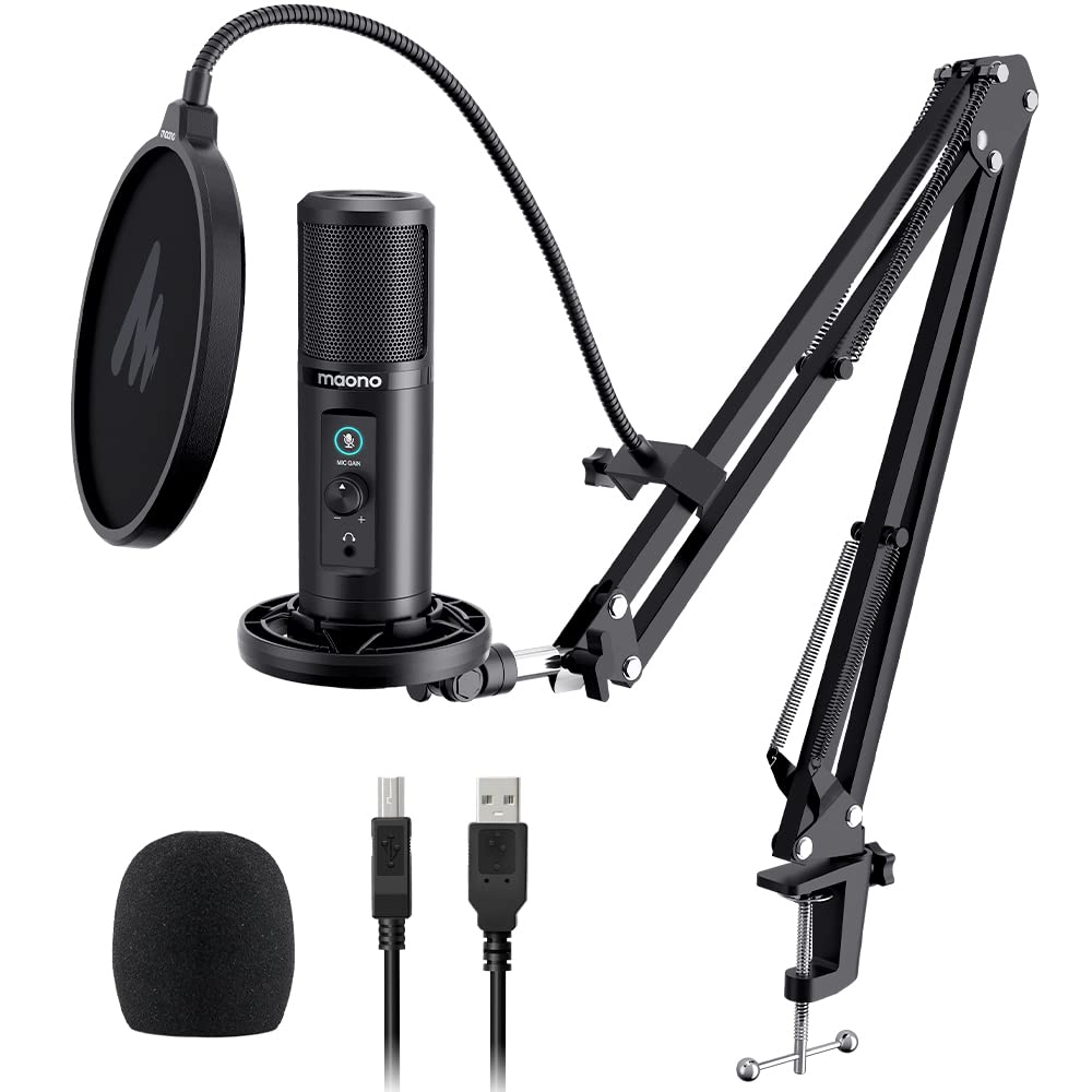 Mua MAONO USB Microphone for PC, Professional Computer Condenser Mic with  Mute, Mic Gain, Zero Latency Monitoring, Boom Arm for Studio, Podcast,  Gaming, Streaming, Recording, Twitch, YouTube PM422 trên Amazon Mỹ chính