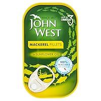 John West Mackerel Fillets in Sunflower Oil (125g)