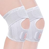 Knee Brace, Men & Women, Breathable, Adjustable, Suitable for Meniscus tear Knee joint pain, arthritis, sports injury recovery (gray, Small)