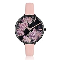 KIMOMT Women's Watches Leather Strap Luxury Quartz Watches Waterproof Fashion Creative Watch for Women Girls Ladies