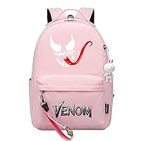 Unisex Teen Canvas Venom Bookbag-Water Proof Lightweight Daypack Large Capacity Bag for Travel,Outdoor