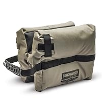 Birchwood Casey H-Bag Filled Portable Hunting Shooting Rest Bag with Non-Slip Gun Cradle Area & Carry Handle - Fits Most Rifles & Shotguns