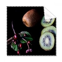 Fresh Fruits Kiwifruit Cherry Picture Cleaning Cloth Phone Screen Glasses Cleaner 5pcs