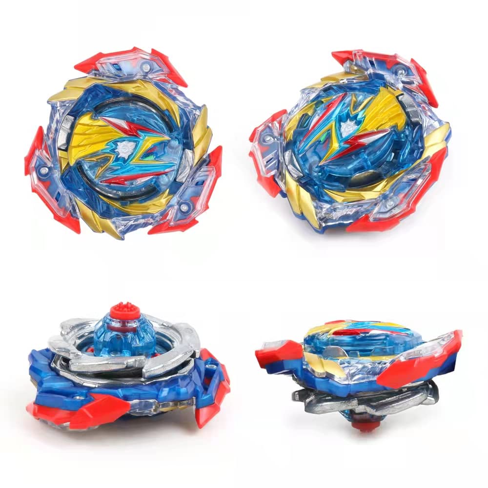 MUSTYBELT Bey Battling Top Burst Gyro Toy Set Toy Gift for Children Boys Ages 6 8 10 12+ Combat Battling Game 8 Burst Spinning Tops 2 Two Way Launchers Grip Starter