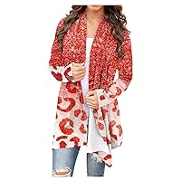 Red Zip Up Hoodie 2023 Winter Lightweight Fall Cardigan Womans FLoral Tie Dye Coats Outwear Long Sleeve Opent Front Jacket Clothes Fall Spring U2-Red Medium