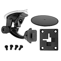 ARKON Windshield Dash Suction Car Mount for XM and Sirius Satellite Radios Single T and AMPS Pattern Compatible, Black - SR114