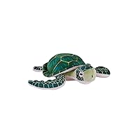 Wild Republic Cuddlekins Eco Mini Green Sea Turtle, Stuffed Animal, 8 Inches, Plush Toy, Fill is Spun Recycled Water Bottles, Eco Friendly